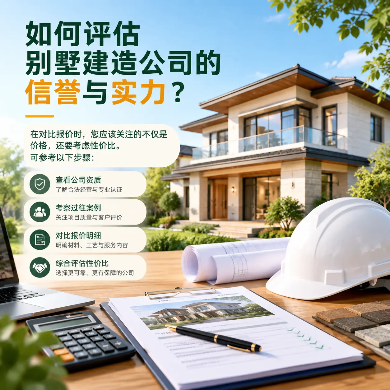 如何评估 赤水 别墅建造公司的信誉与实力？