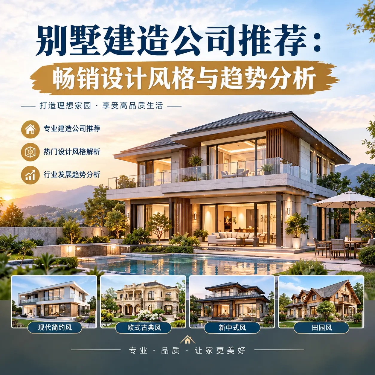 别墅建造公司推荐: 赤水 畅销设计风格与趋势分析
