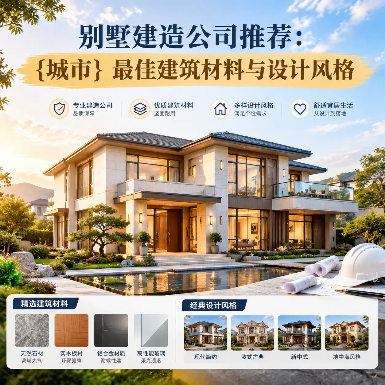 别墅建造公司推荐： 赤水 最佳建筑材料与设计风格