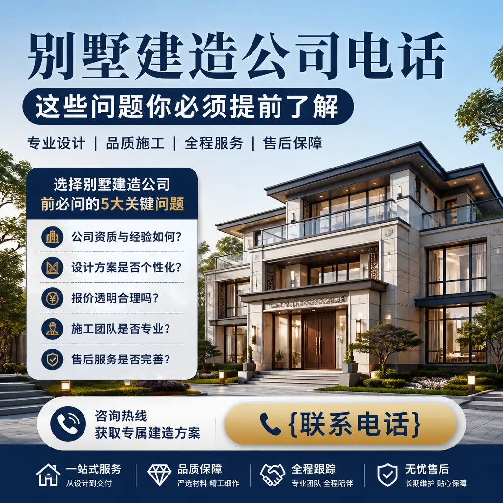 赤水别墅建造公司电话，这些问题你必须提前了解